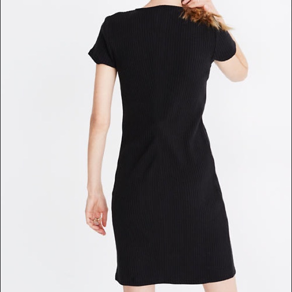 Madewell Button-Front Ribbed Mini Dress - Picture 6 of 10